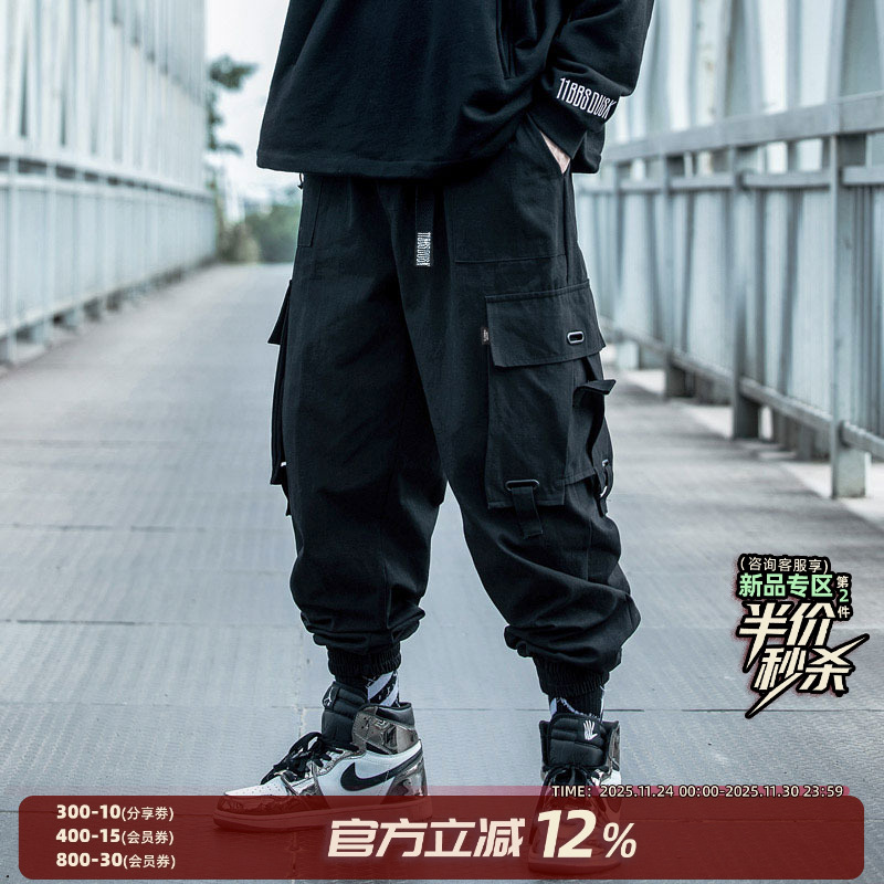 机能风嘻哈高街工装裤国潮潮流