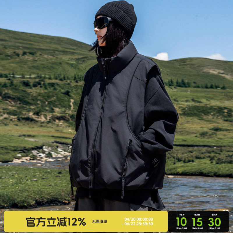 AOGZ羽绒马甲2025新款男女冬爆款90鸭绒无袖背心外穿保暖工装外套