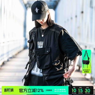背心 外套多功能口袋机能风工装 AOGZ户外战术摄影马甲男款 春秋新款