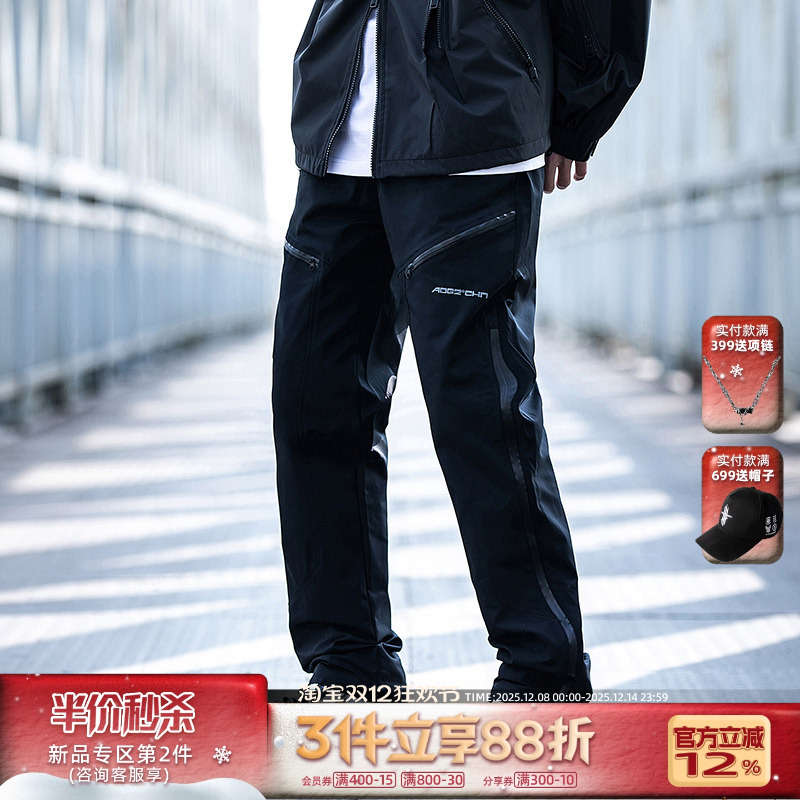 AOGZ工装裤机能风直筒裤