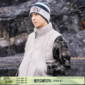 无袖 90鸭绒外穿保暖背心美式 外套 立领羽绒马甲男女冬新款 AOGZ工装