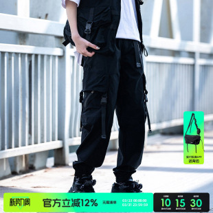 女长裤 AOGZ工装 高级感束脚秋冬加绒冲锋户外休闲裤 男生2025新款 裤