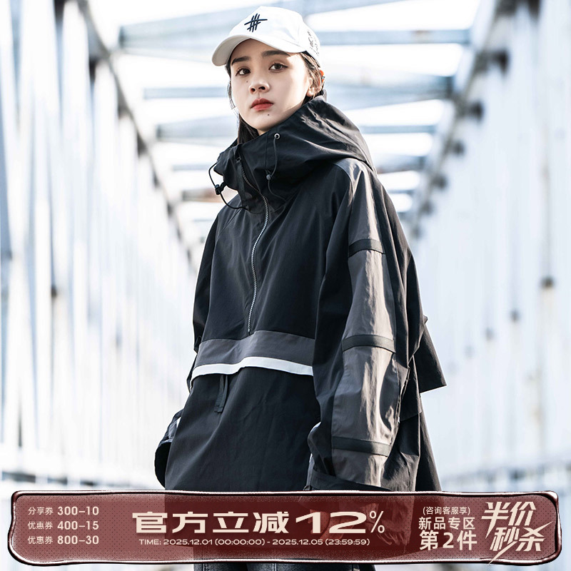 AOGZ春季连帽冲锋衣工装夹克上衣