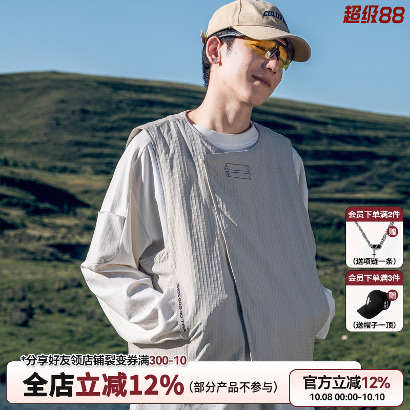 AOGZ羽绒服马甲男女轻薄秋冬2025新款外穿白鸭绒坎肩情侣背心外套