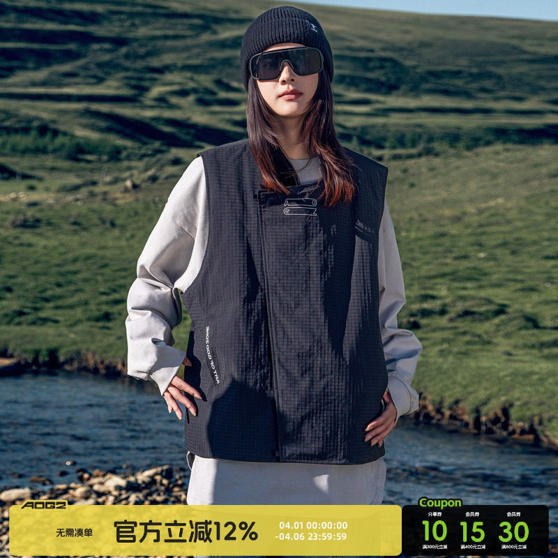 AOGZ工装羽绒马甲男女轻薄秋冬2025新款保暖内胆坎肩外穿背心外套