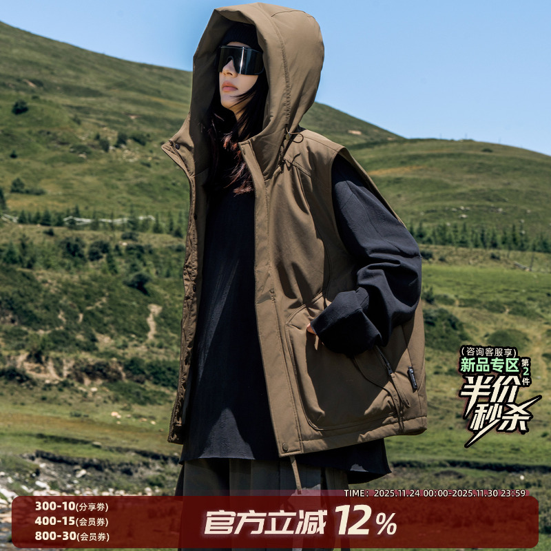 AOGZ白鸭绒羽绒马甲2025新款