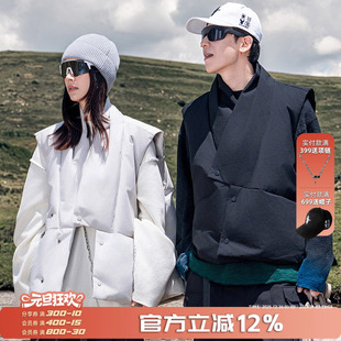 AOGZ三防羽绒马甲2025秋冬新款 男女生外穿防寒保暖羽绒服坎肩外套