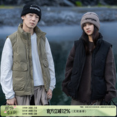 抗寒显瘦宽松潮牌外穿坎肩羽绒服 秋冬季 AOGZ工装 羽绒马甲男女同款