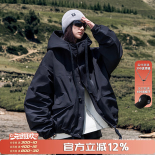 夹克外套男女秋春新款 工装 情侣户外机能冲锋衣潮 痞帅短款 AOGZ美式