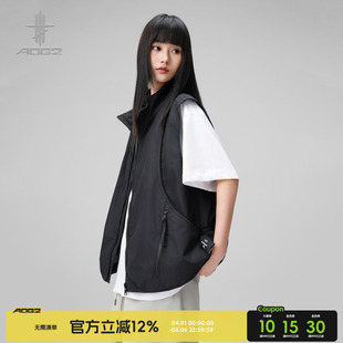 立领背心户外无袖 坎肩外套 马甲男女生春夏新款 AOGZ国潮牌机能工装