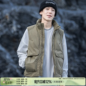 AOGZ工装 秋冬宽松加厚保暖外穿背心坎肩外套 羽绒马甲男女2025爆款