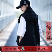 外套背心 口袋马夹工装 AOGZ国潮牌连帽马甲男女春秋新款 机能风薄款