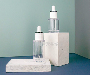 现货高透滴管瓶 厚滴头瓶 厚壁精华乳瓶子分装护肤品空瓶30ml50ml