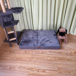 可拆加厚绒布牛津布结实狗垫子狗窝大狗床 狗笼垫子