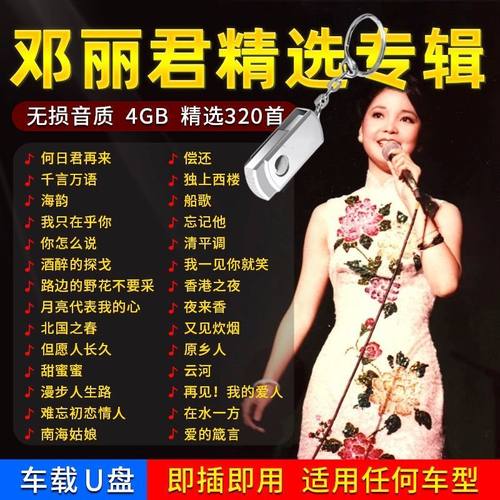 【车载经典】邓丽君专辑优盘经典老歌车载音乐U盘歌曲汽车无损高