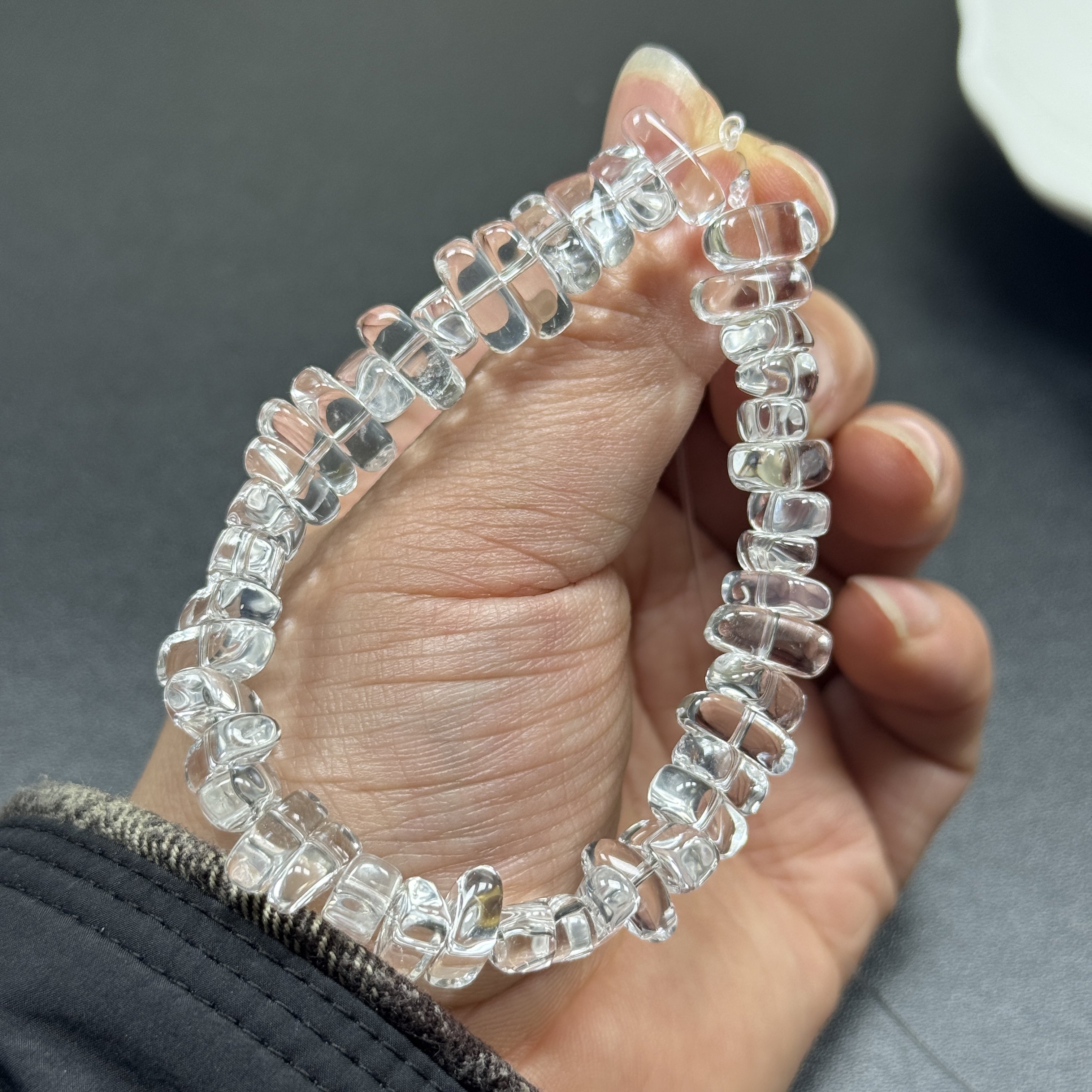 约12*5mm天然白水晶随形中孔小方条半成品Diy手链项链配珠18cm,饰品/流行首饰/时尚饰品新,奇石,淘宝优惠券,粉丝福利购,淘宝优惠卷