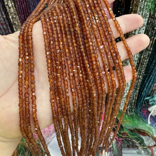 非洲芬达石立体方糖散珠