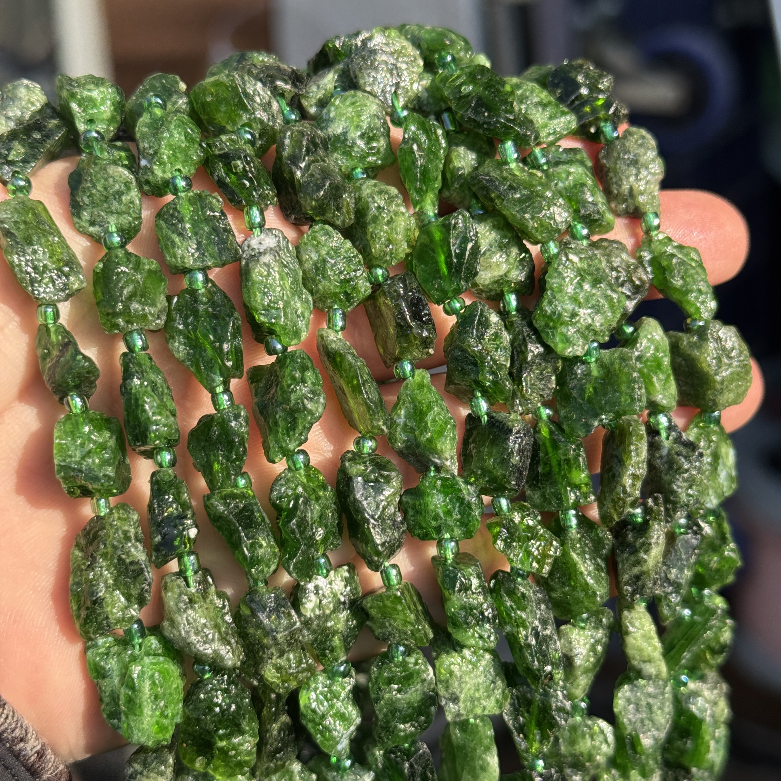 天然透辉石原石随形约11*16mm散珠半成品Diy项链手链配珠巴洛克,饰品/流行首饰/时尚饰品新,奇石,淘宝优惠券,粉丝福利购,淘宝优惠卷