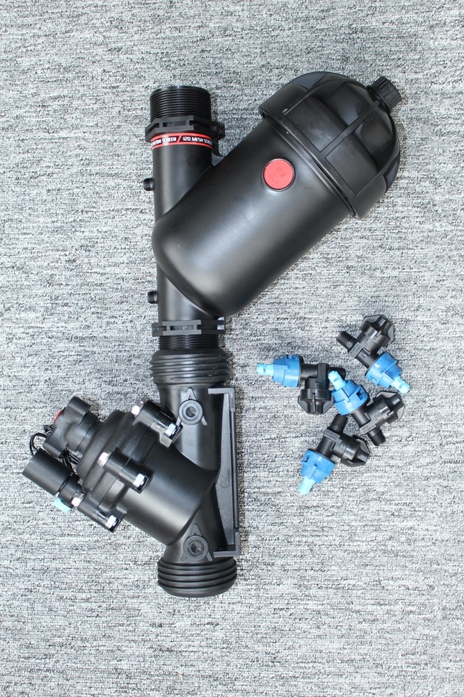 夏季牛舍降温智能喷淋喷头电磁阀过滤器自动灌溉套件