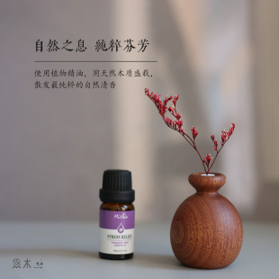 创意小花瓶精油香薰木家用卧室桌面香水香氛摆件带干花持久扩香器
