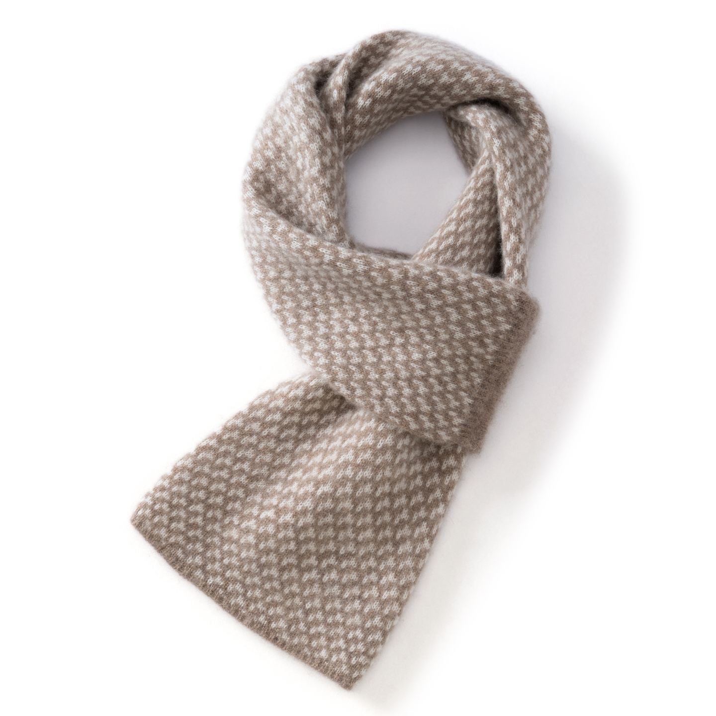 山羊绒围巾男女同款千鸟格