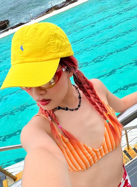 jennie同款刺绣小马遮阳帽