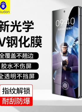 蓝猩适用小米mixfold4高清钢化膜mixfold3折叠屏前贴UV光学玻璃膜mixflod2曲面外屏手机防偷窥膜全透明无黑边
