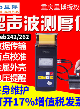 里博Leeb342超声波测厚仪 电子带打印厚度计数显超声波楼板测厚仪