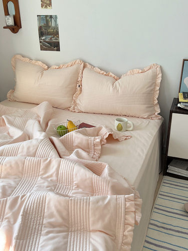 雪纺纱凉感夏季纯色花边