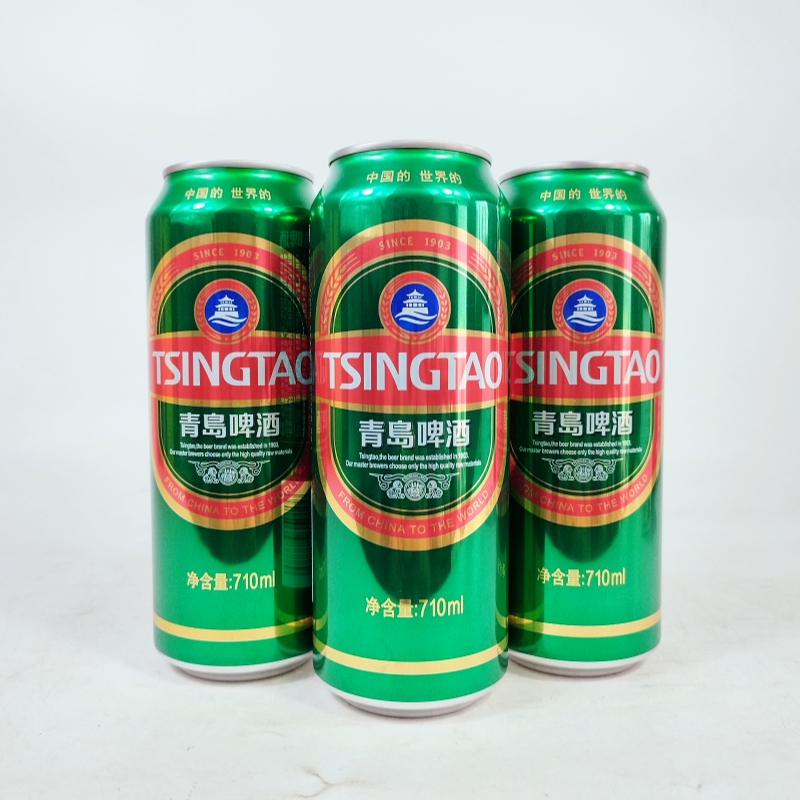 青岛啤酒美啤大罐710mlX12罐整箱
