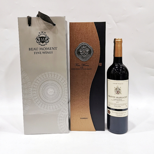 法国进口红酒波尔蒙多玛利红葡萄酒750ml/瓶礼盒 送一瓶