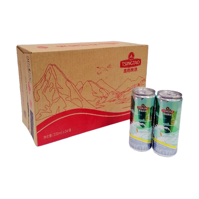 产地青岛直发】青岛啤酒海上名山330mlx24罐整箱青啤青岛发货