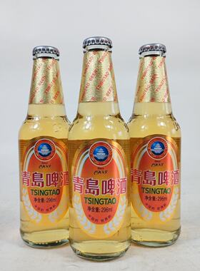 青岛啤酒牛皮纸箱小白金296毫升24瓶一厂青啤