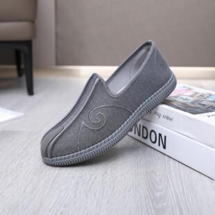 老北京布鞋男款牛筋底汉服传统云头爸爸休闲鞋唐装禅修道长练武鞋