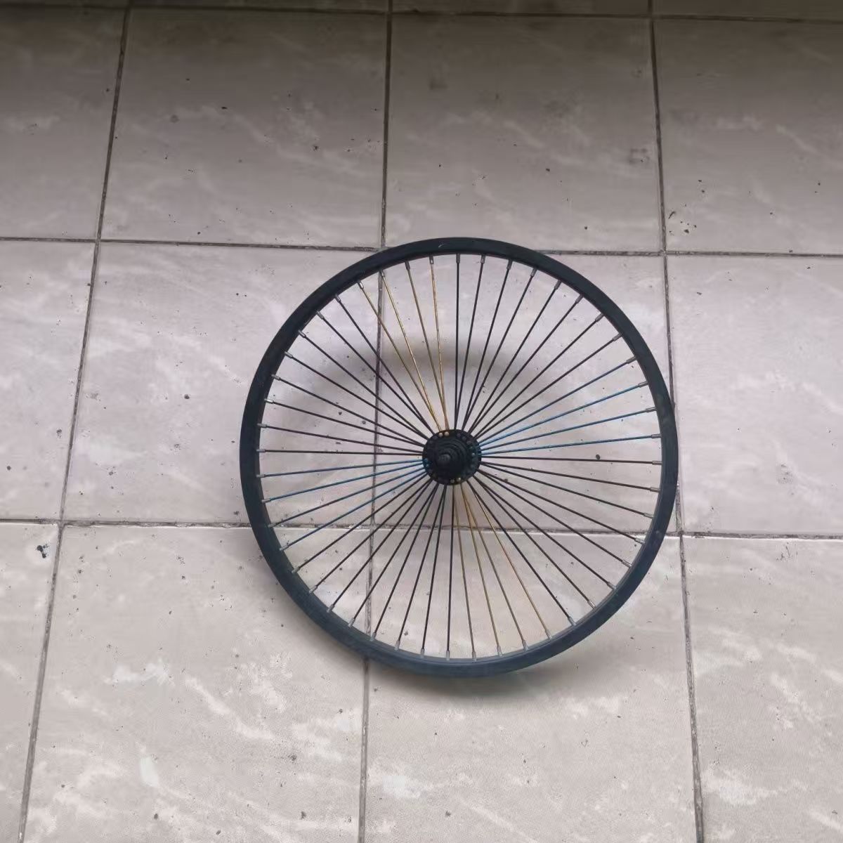 20寸BMX表演车杂技车48孔后轮组车圈单速轮毂