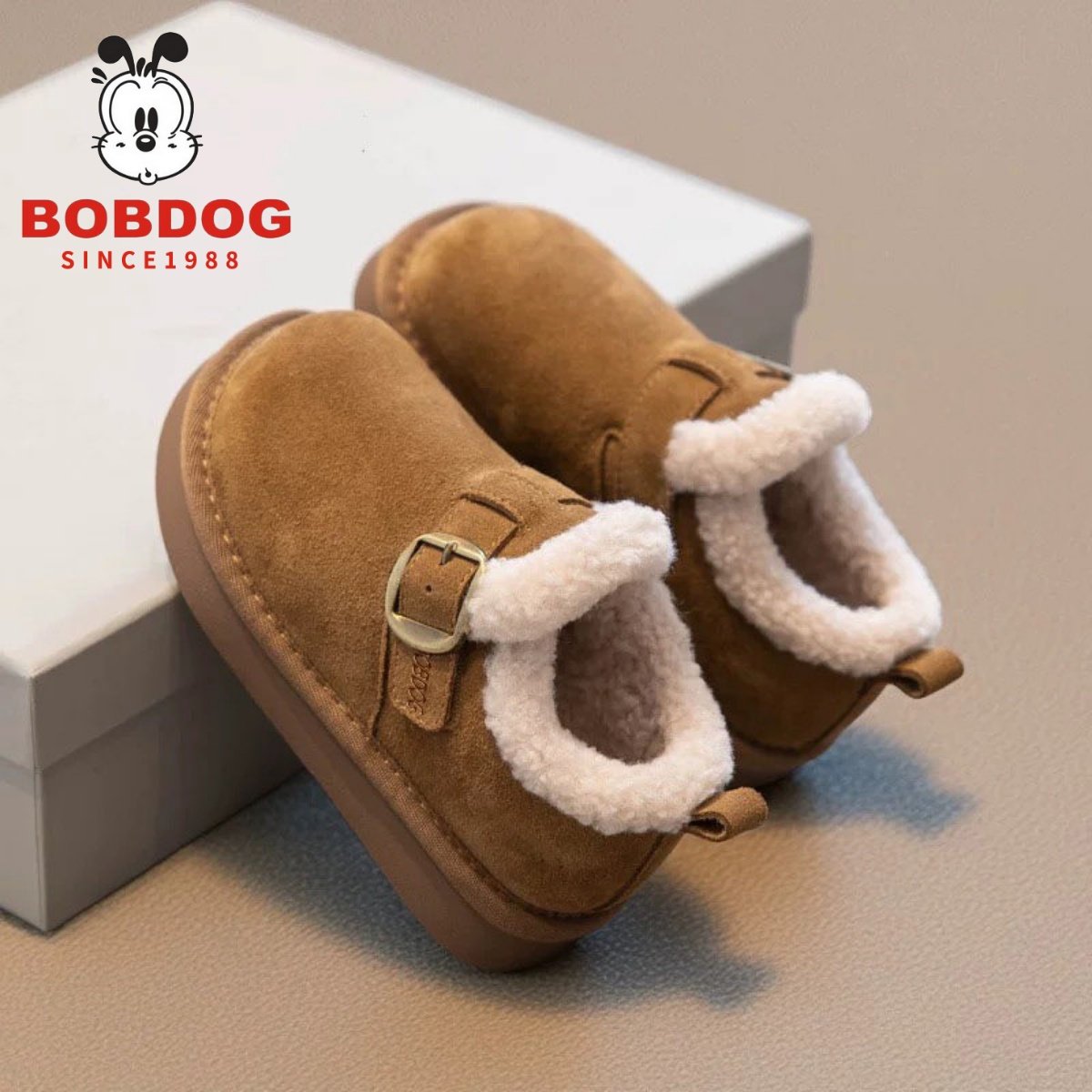 巴布豆真皮女童雪地靴儿童棉鞋2025冬季大童勃肯鞋软底加绒毛毛鞋,童鞋/婴儿鞋/亲子鞋,雪地靴,淘宝优惠券,粉丝福利购,淘宝优惠卷