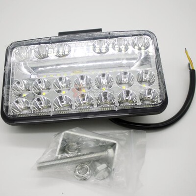 LED 大车 货车 越野车 工程车改装辅助灯 4寸方平镜 12-80V宽电压