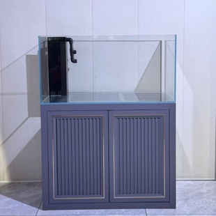 金泰金晶超白鱼缸直角溢流鱼缸兰寿龙鱼锦鲤大型客厅定做底滤架子