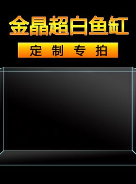 金泰超白玻璃鱼缸定制定做生态溪流缸造景客厅家用水族乌龟裸缸