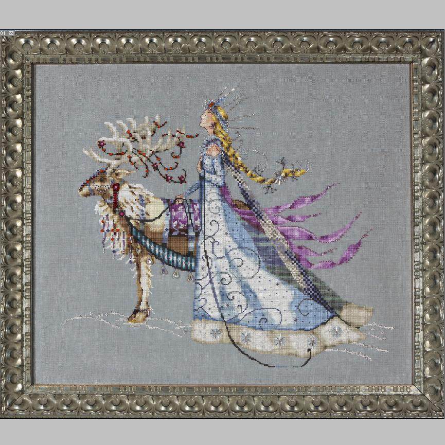 MD143   The   Snow   Queen   Ice and snow queen    + K line + DMC line +    Material package