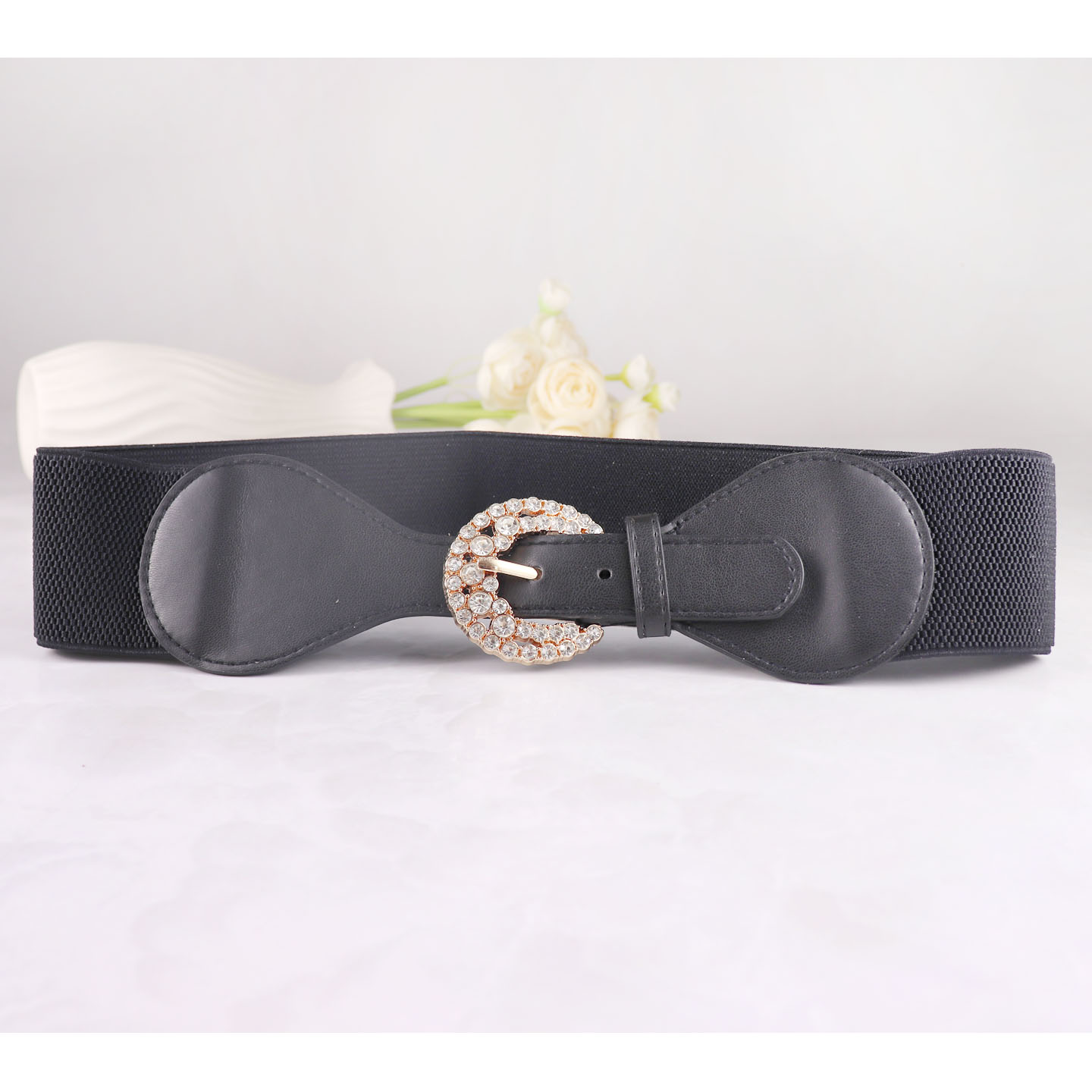 时尚水钻腰带大衣西装羽绒服