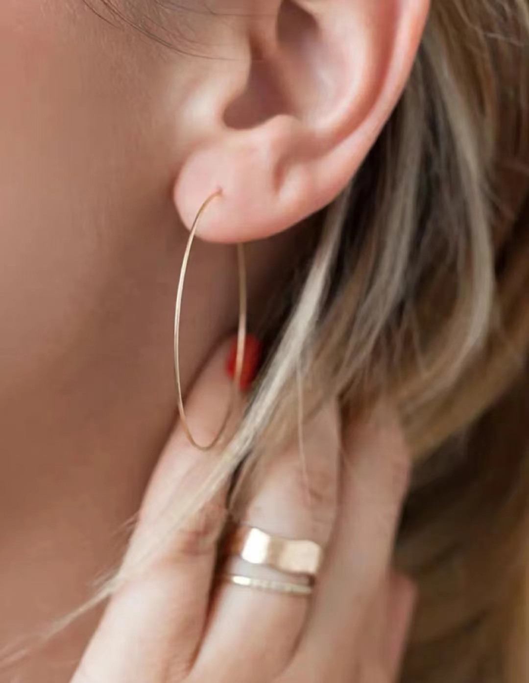 MINIBLOOM超轻超细纯银耳环