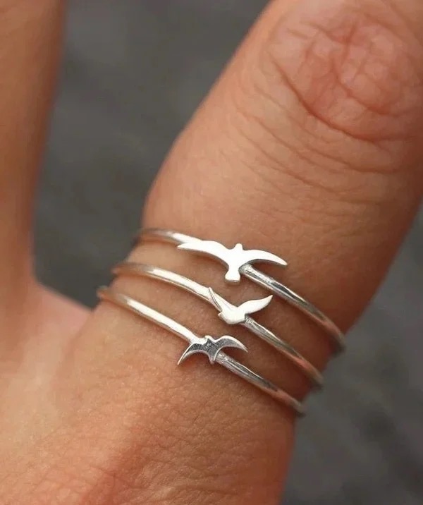 MINIBLOOM纯银个性小众戒指