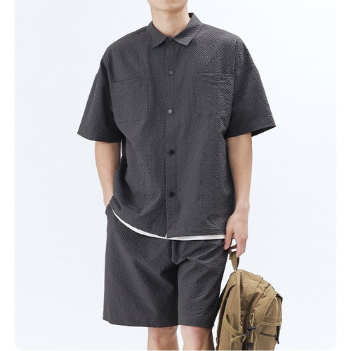 日系轻盈舒适休闲透气短袖套装