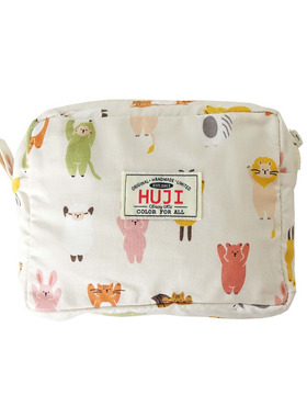 HUJI祤集Motley收纳包插画可爱动物