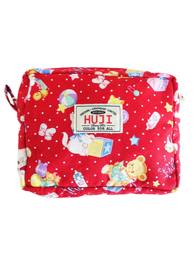 HUJI祤集Motley收纳包POPOLO波点气球猫猫