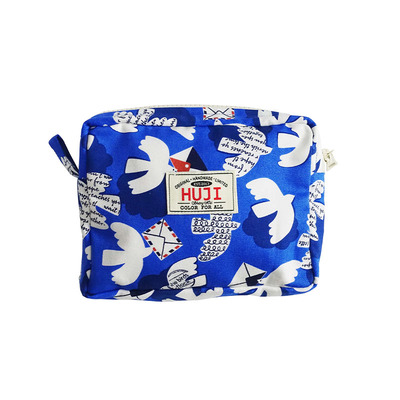 HUJI祤集Motley收纳包插画花与鸟