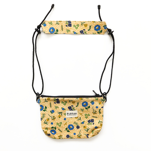 HUJI祤集pieton斜挎包插画草编小花