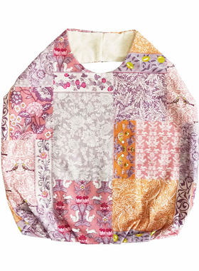 HUJI祤集Avocat手提包插画拼布印花