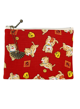 HUJI祤集Komon收纳包插画老虎老虎